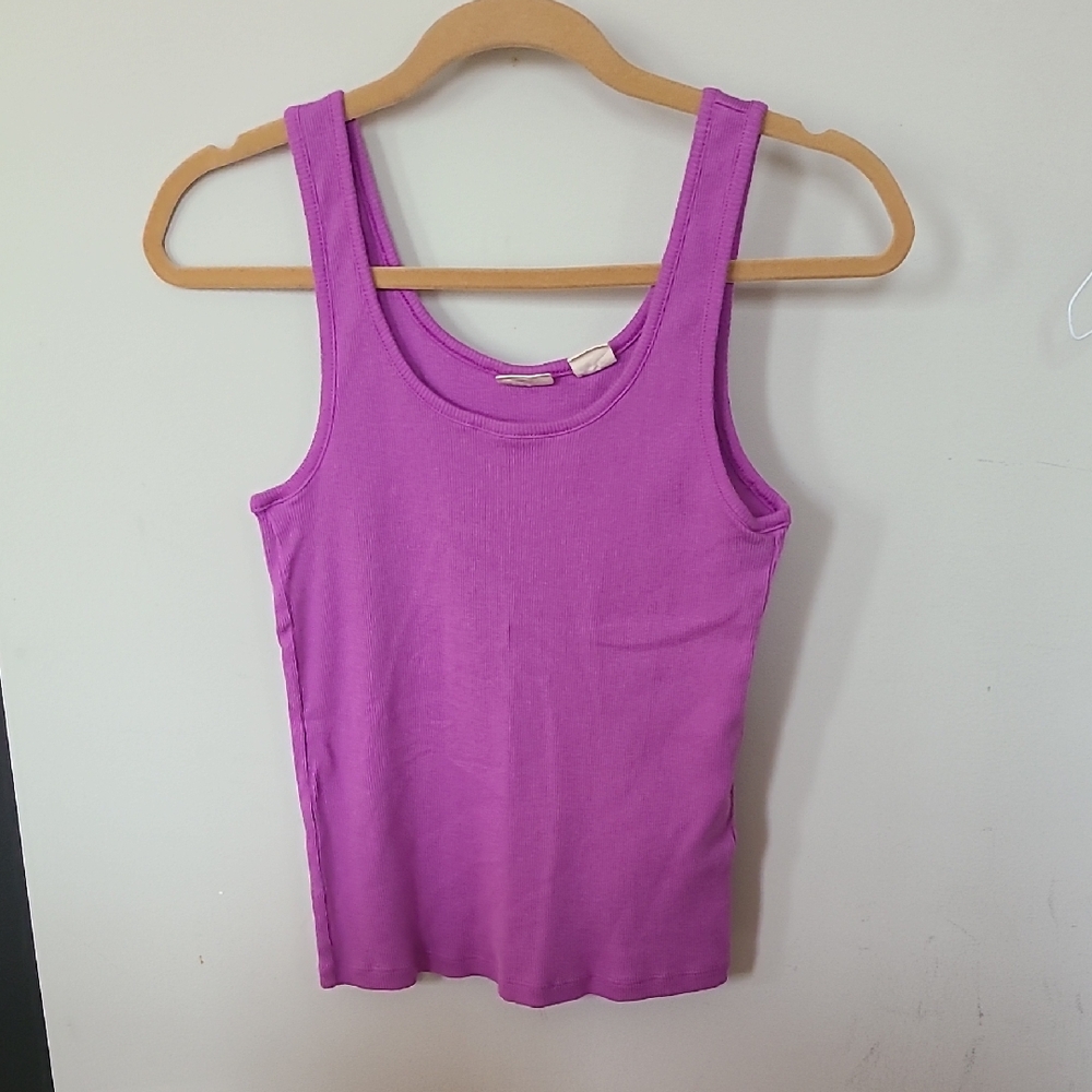Levis Scoop Neck Purple Tank Top Size Medium